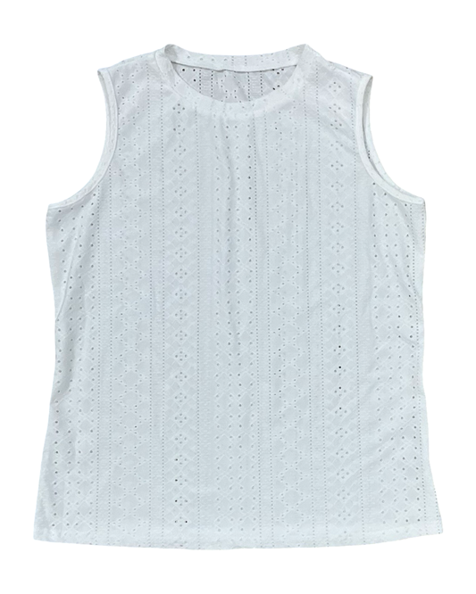 Tank Top By Clothes Mentor In White, Size:M