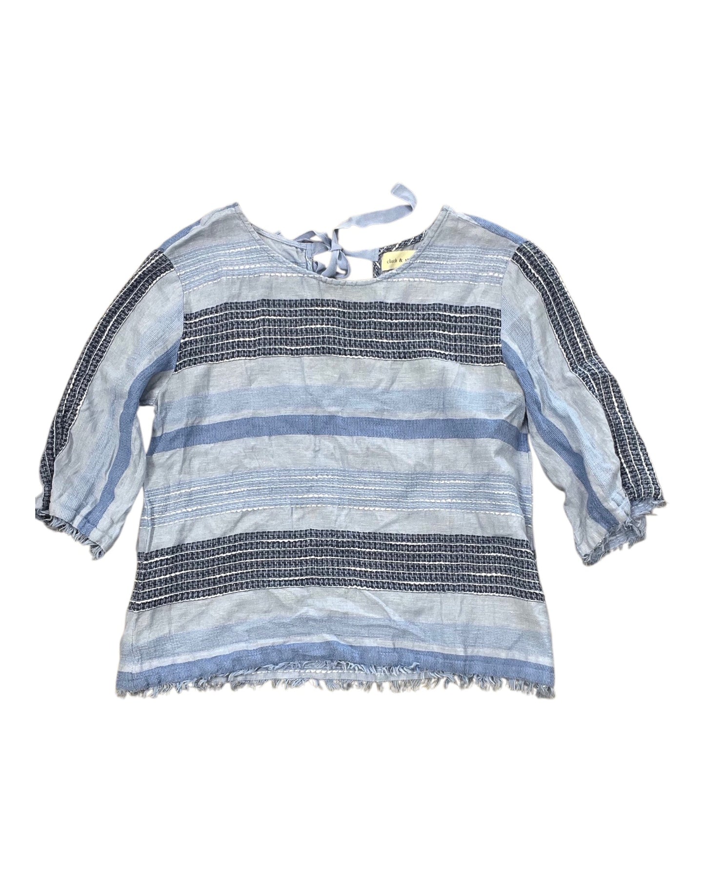 Top 3/4 Sleeve By Cloth & Stone In Blue, Size:M