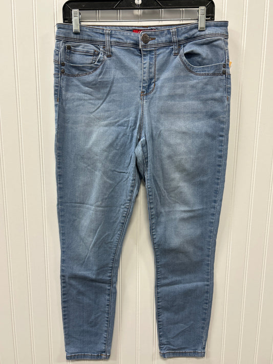 Jeans Skinny By Guess In Blue Denim, Size:8