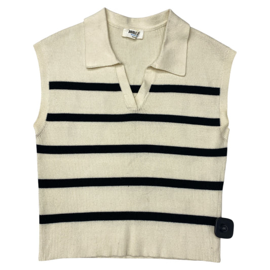 Sweater Ss By Double Zero In Black & Cream, Size:M