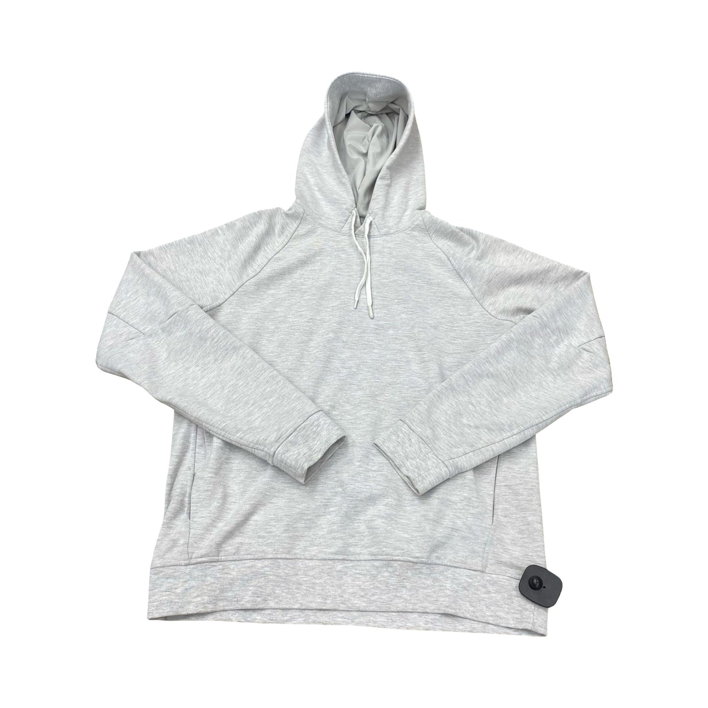 Athletic Sweatshirt Hoodie By Lululemon In Grey, Size:M