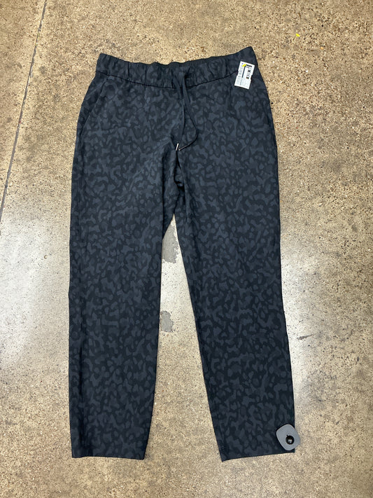 Athletic Pants By Lululemon In Black & Grey, Size:8