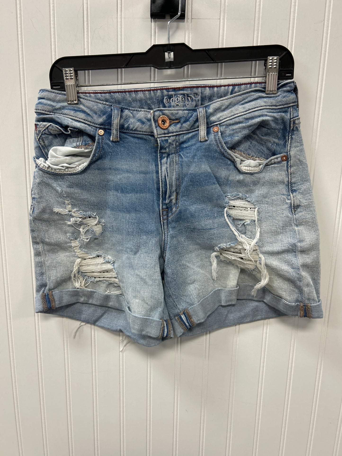 Shorts By Edgely In Blue Denim, Size:8