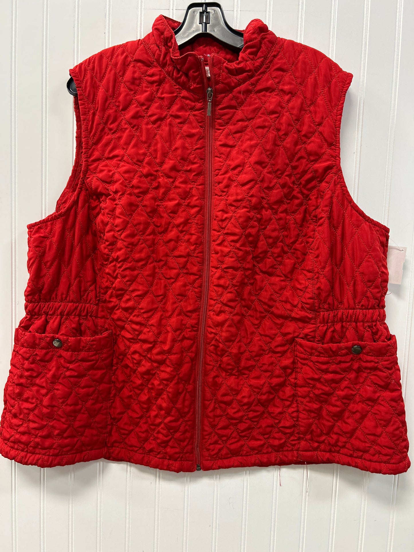Vest Puffer & Quilted By Cmc In Red, Size:3X