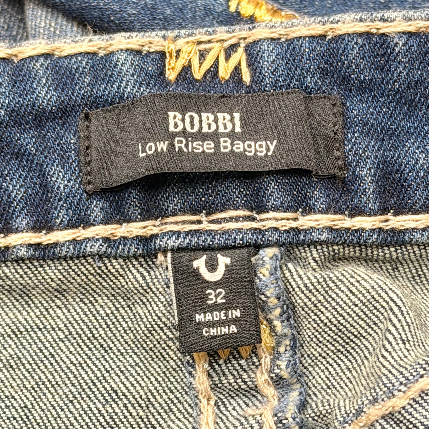 Jeans Boyfriend By True Religion In Blue Denim, Size: 14
