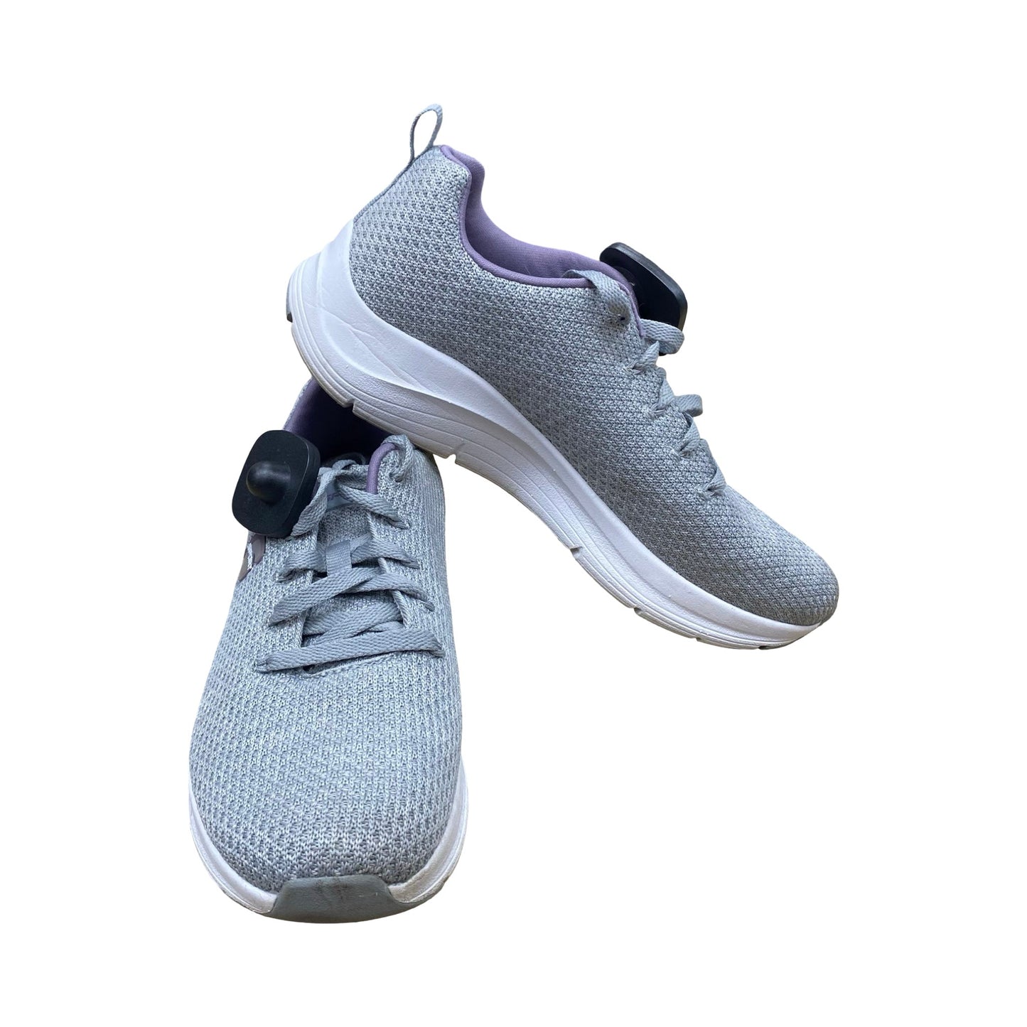 Shoes Athletic By Skechers In Grey & Purple, Size:8.5