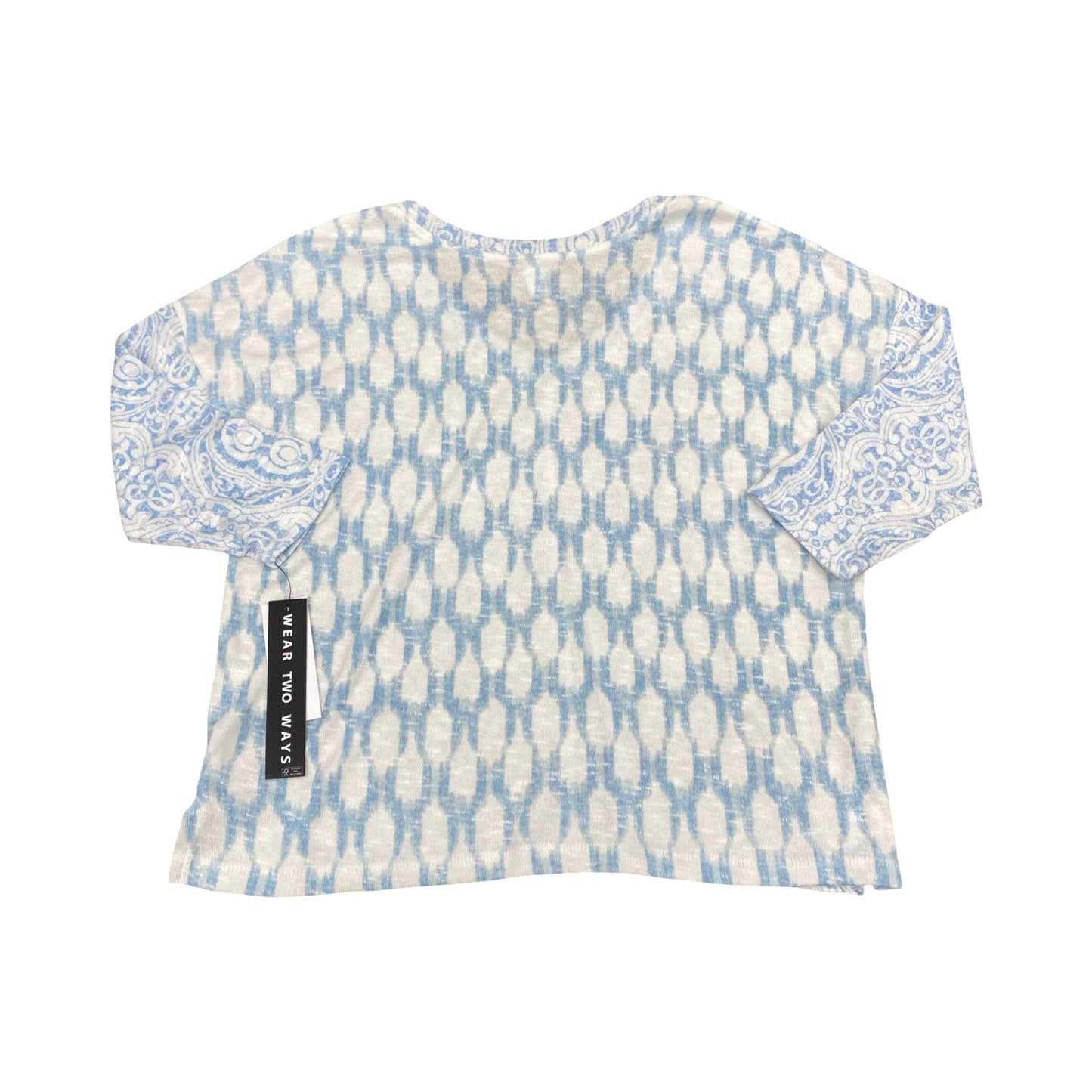 Top Ls By Tribal In Blue & White, Size:M