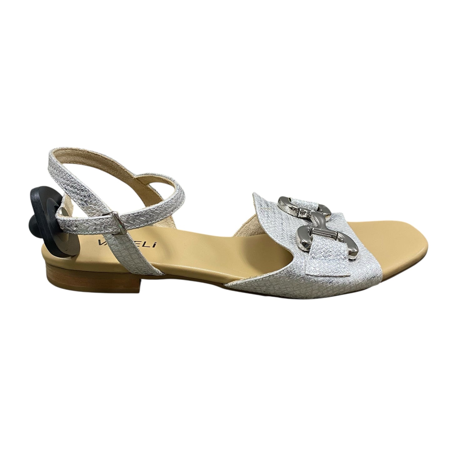 Sandals Flats By Vaneli In Silver, Size:8.5