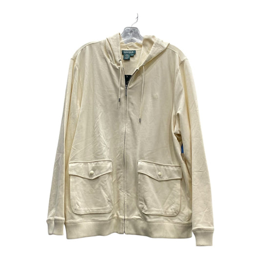 Sweatshirt Hoodie By Lauren By Ralph Lauren In Yellow, Size:2X