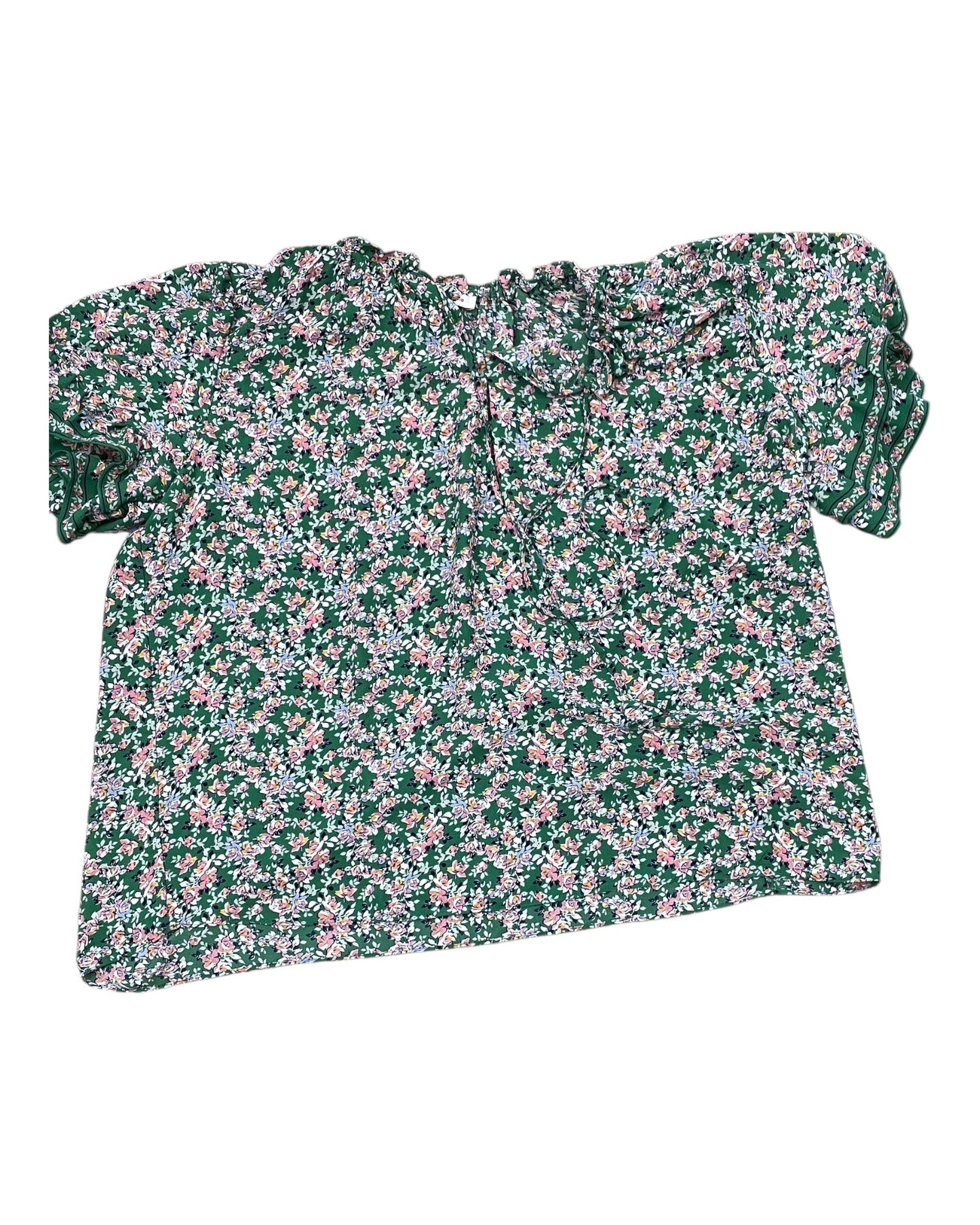 Top Ss By Max Studio In Green, Size:2X
