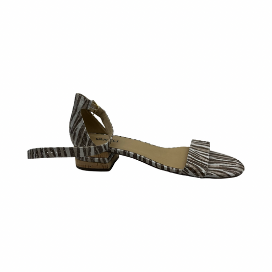 Sandals Heels Block By Vaneli In Snakeskin Print, Size:11