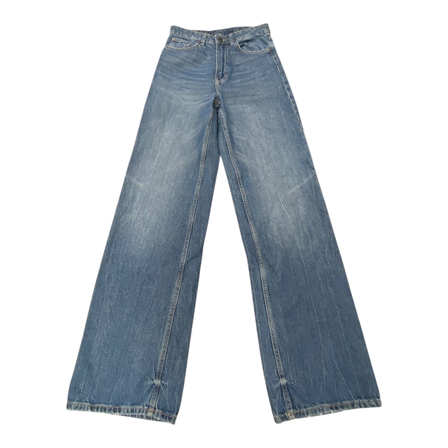 Jeans Wide Leg By &Denim In Blue, Size:4