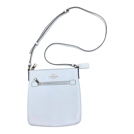 Handbag Designer By Coach In White, Size:Large
