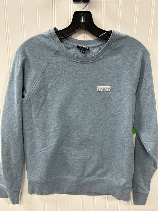 Athletic Top Ls Crewneck By Patagonia In Blue, Size:S