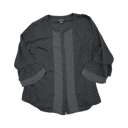 Top Ls By Liz Claiborne In Polkadot Pattern, Size:Xl