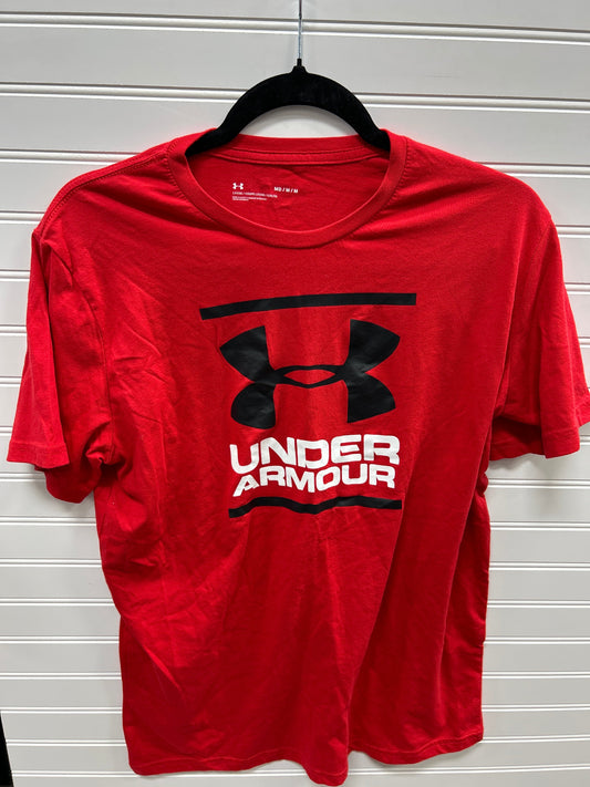 Athletic Top Ss By Under Armour In Red, Size:M
