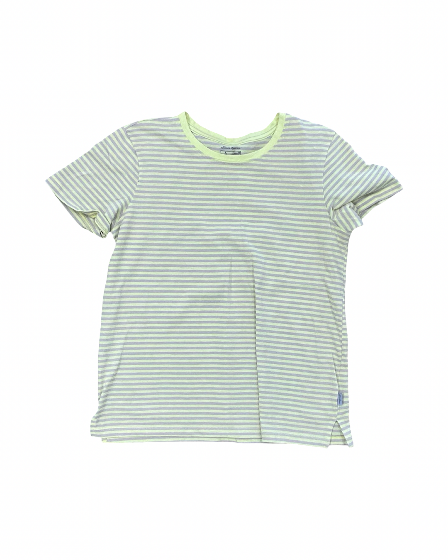 Top Ss By Eddie Bauer In Grey & Yellow, Size:M