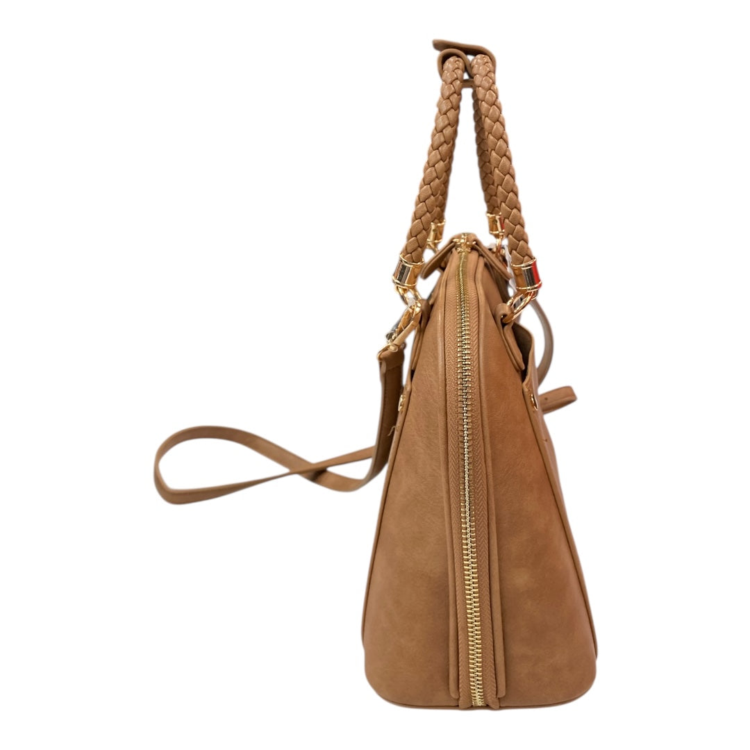 Handbag By Madison West In Brown, Size:Medium