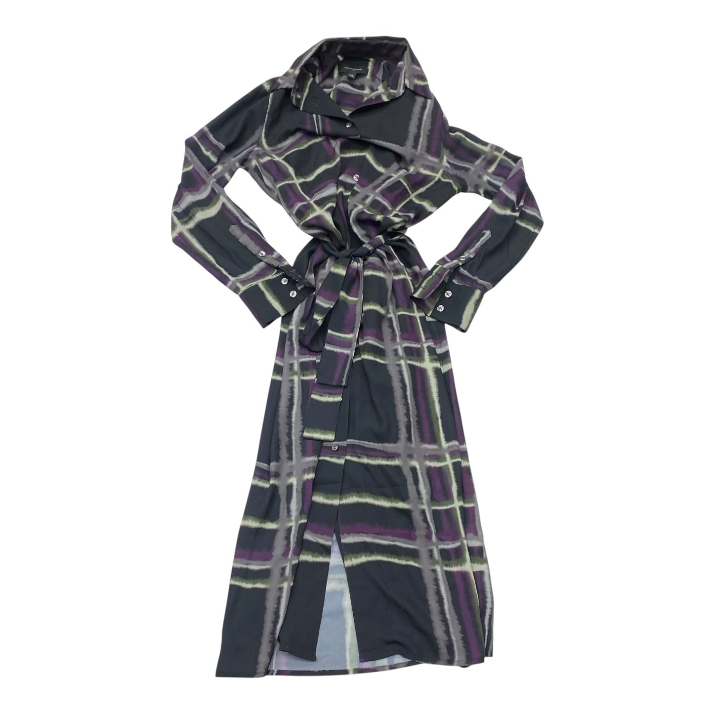 Dress Casual Midi By Banana Republic In Multi, Size:Xs