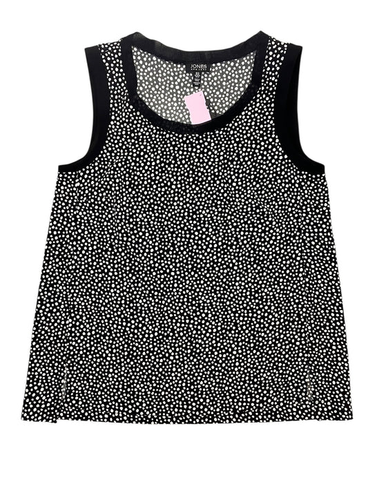 Blouse Sleeveless By Jones New York In Black & White, Size:M
