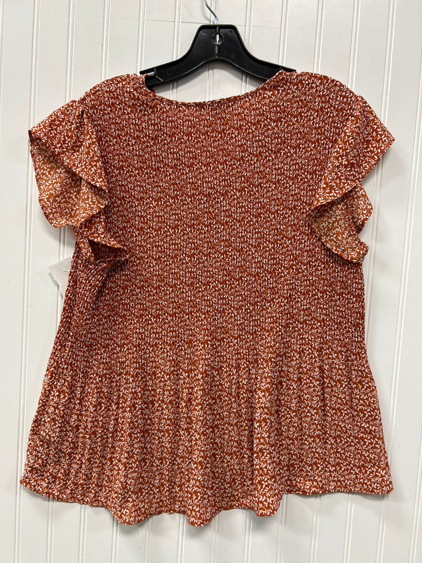 Top Ss By Adrianna Papell In Orange, Size:M