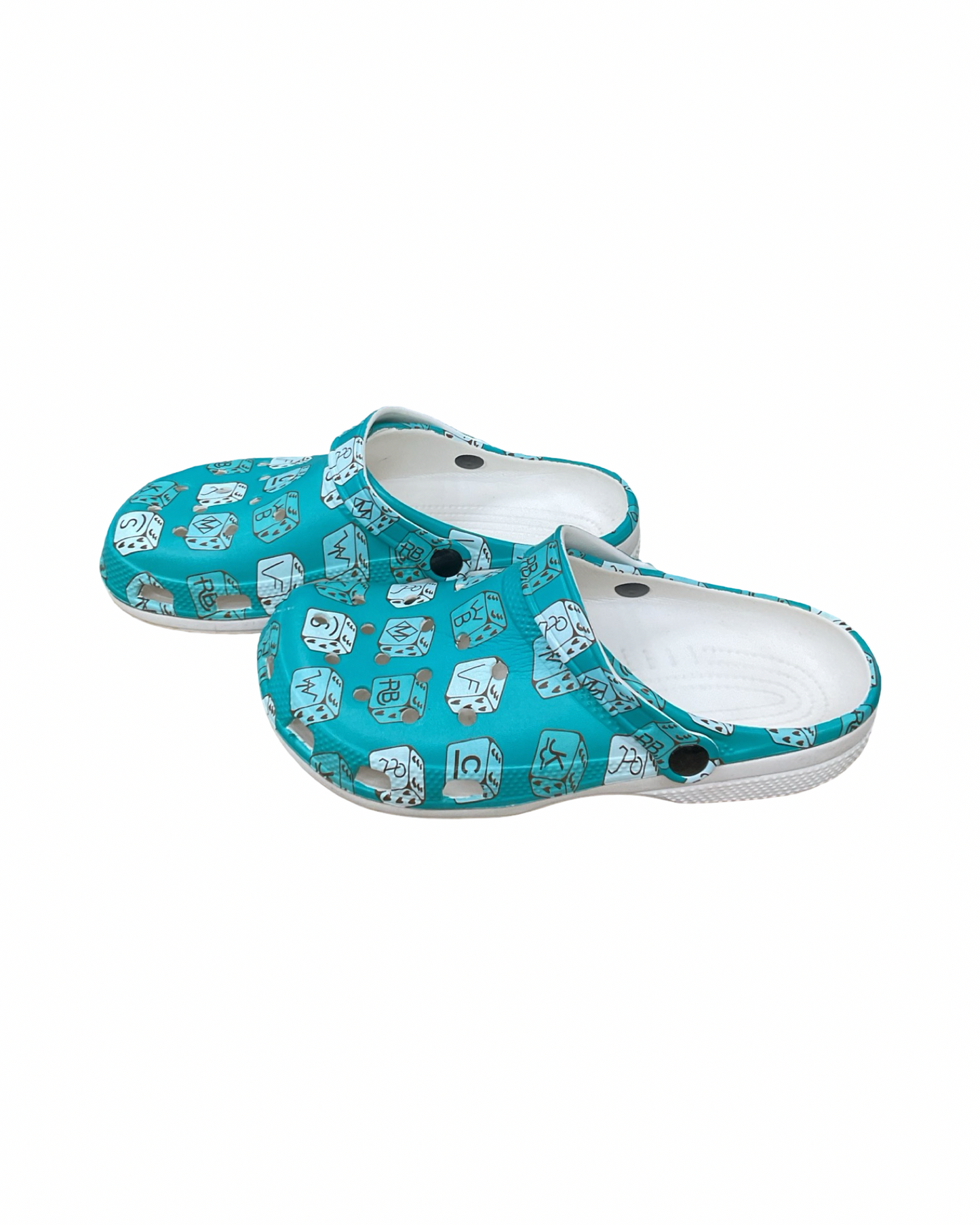 Shoes Flats By Clothes Mentor In Teal, Size:10.5