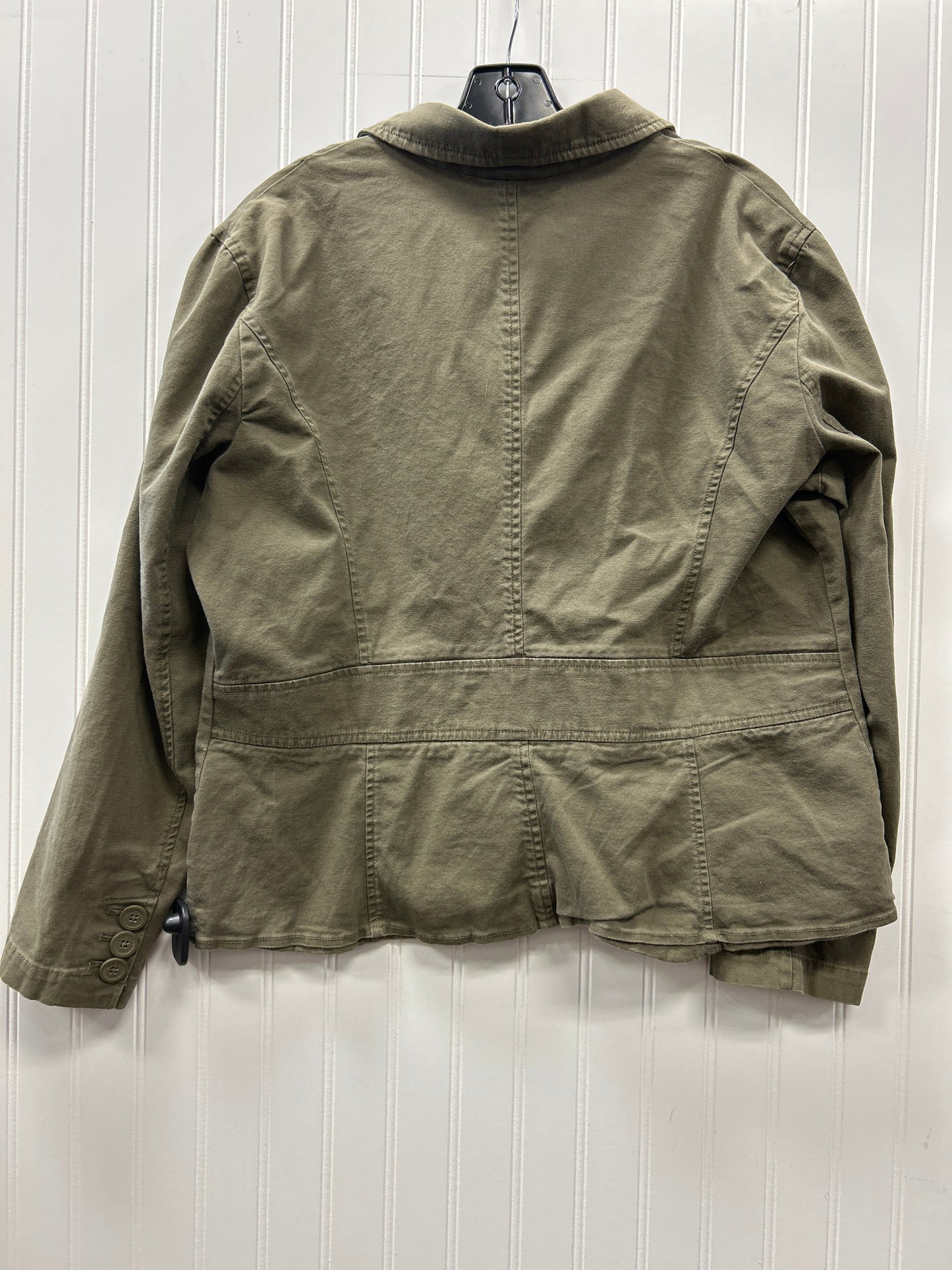 Jacket Denim By New York And Co In Green Denim, Size:18