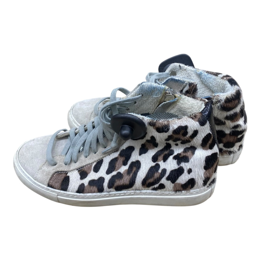 Boots Ankle Flats By P448 In Animal Print, Size:7