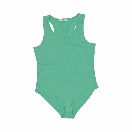 Bodysuit By Zenana In Green, Size:1X