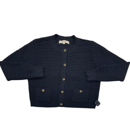 Sweater Cardigan By Loft In Black, Size:M
