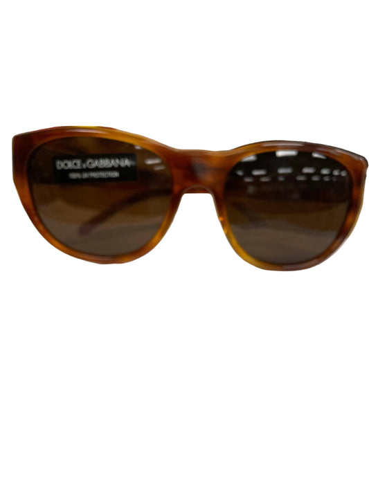 Sunglasses Luxury Designer By Dolce And Gabbana In Brown