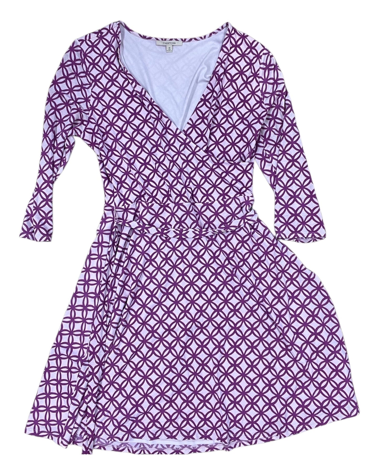 Dress Casual Midi By 41 Hawthorn In Purple, Size:M