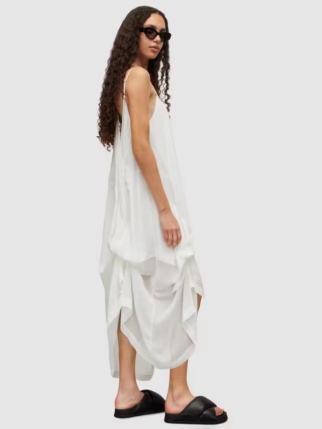 Areena Double Strap Maxi Dress Designer By All Saints In White, Size: 6