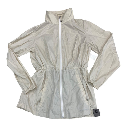 Jacket Windbreaker By Eddie Bauer In Tan, Size:L