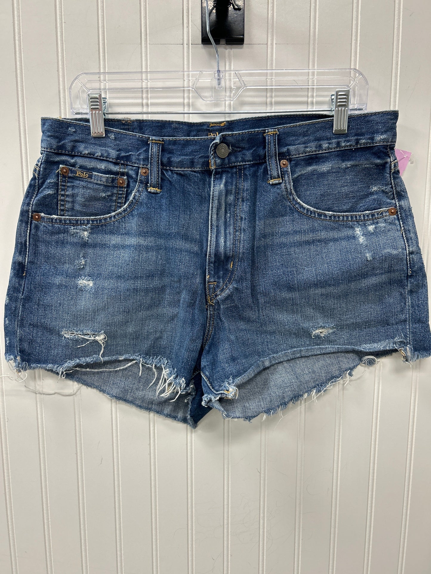 Shorts By Polo Ralph Lauren In Blue Denim, Size:10
