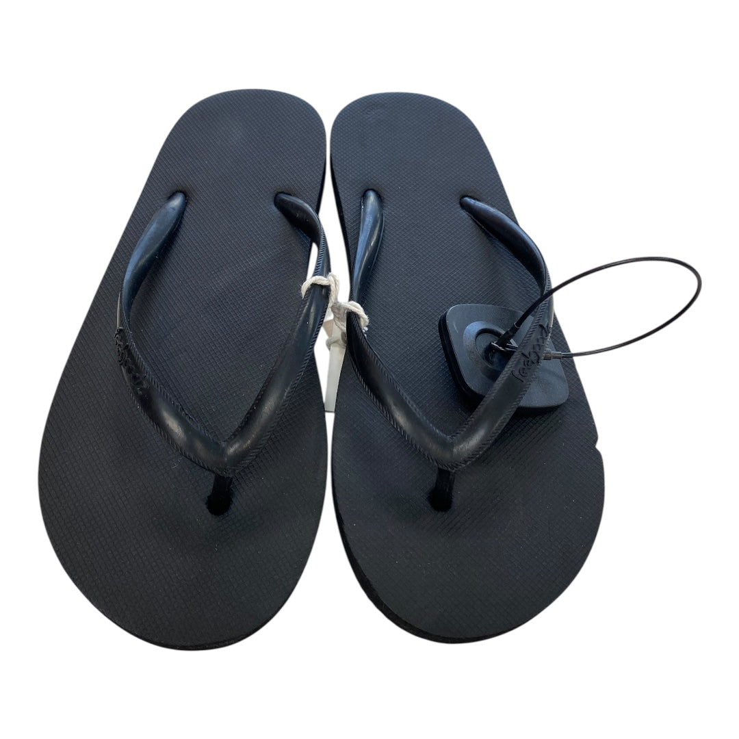 Sandals Flip Flops By Clothes Mentor In Black, Size:6