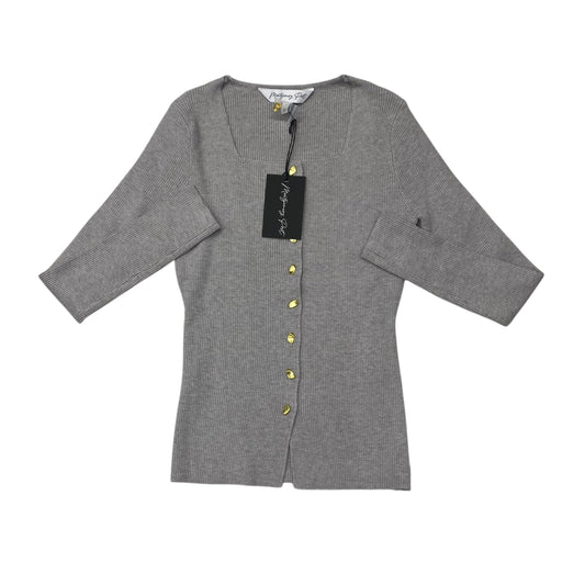Sweater Cardigan By Cmc In Grey, Size:Xs