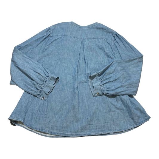 Top Ls By Not Your Daughters Jeans In Blue Denim, Size:3X