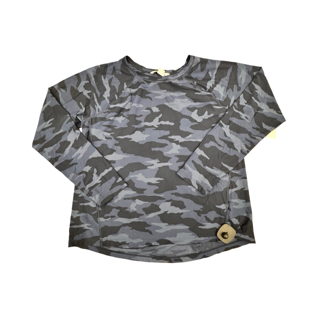 Athletic Top Ls Crewneck By Athleta In Camouflage Print, Size:M