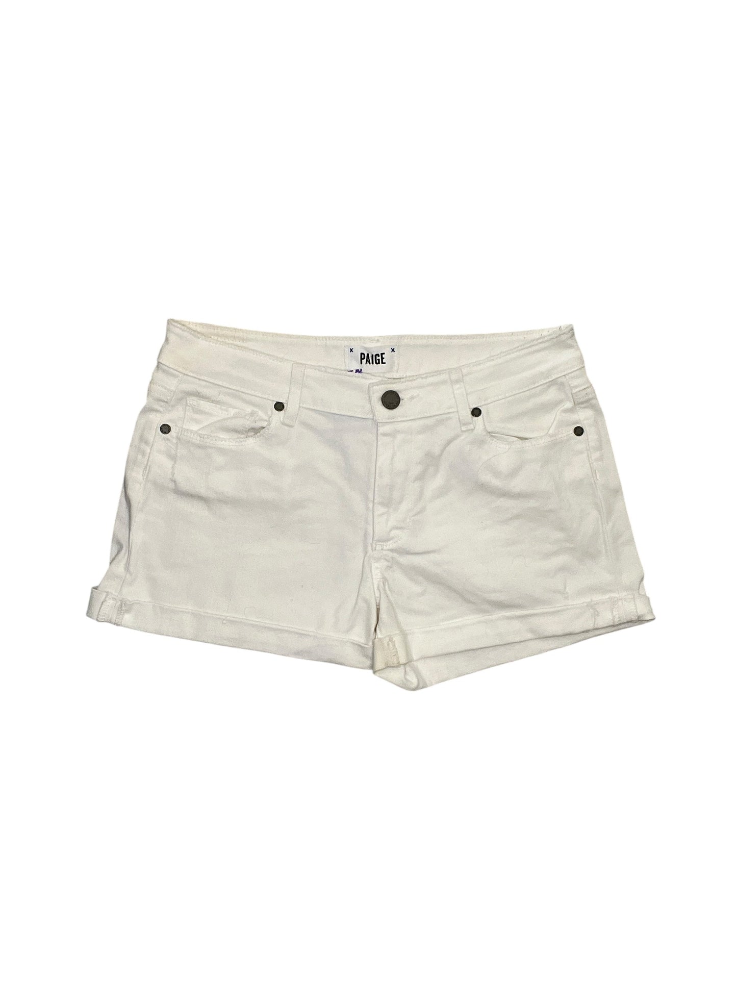 Shorts By Paige In White Denim, Size:4