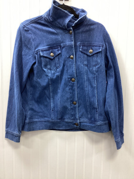 Jacket Denim By Coldwater Creek In Blue Denim, Size:M