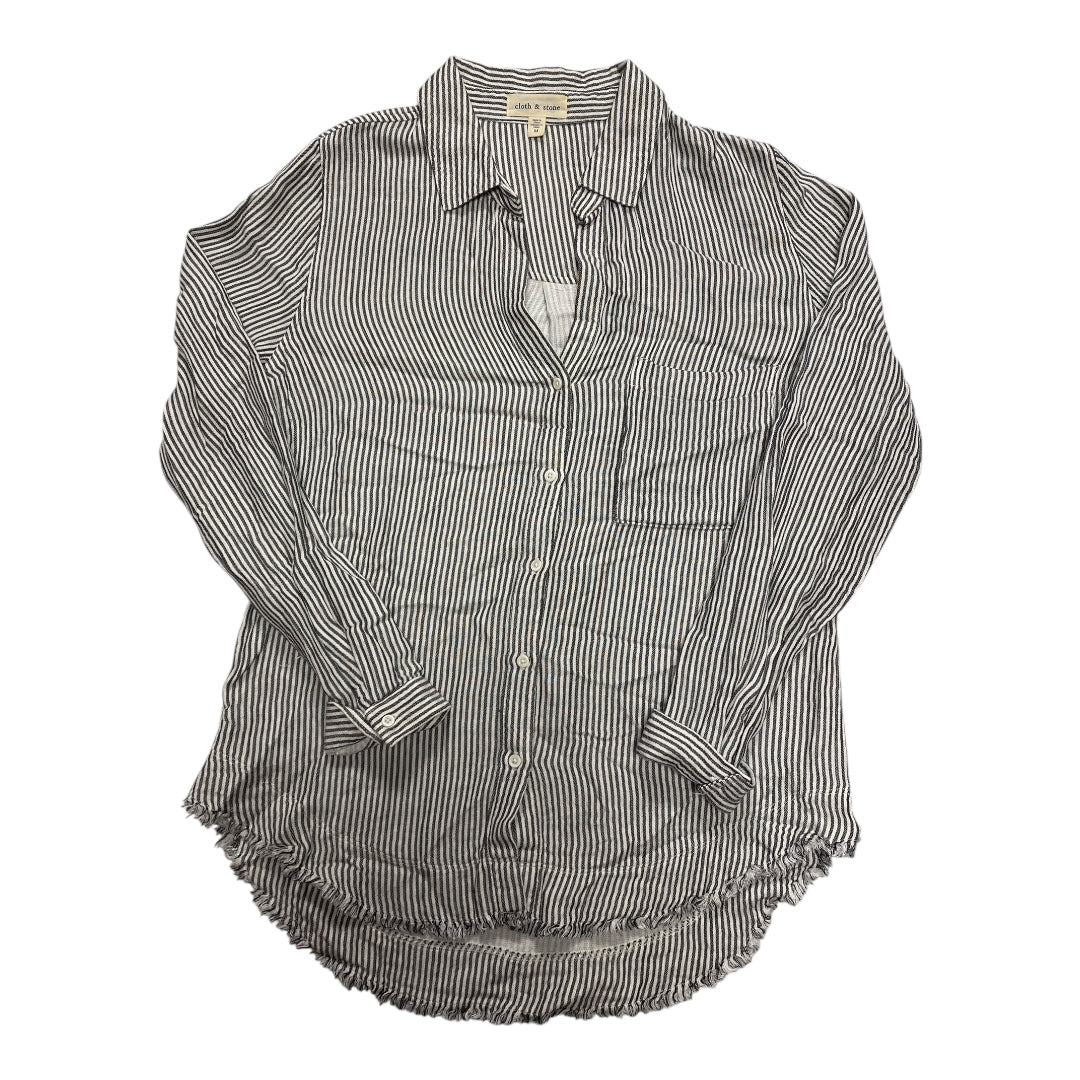 Top Ls By Cloth & Stone In Striped Pattern, Size:M