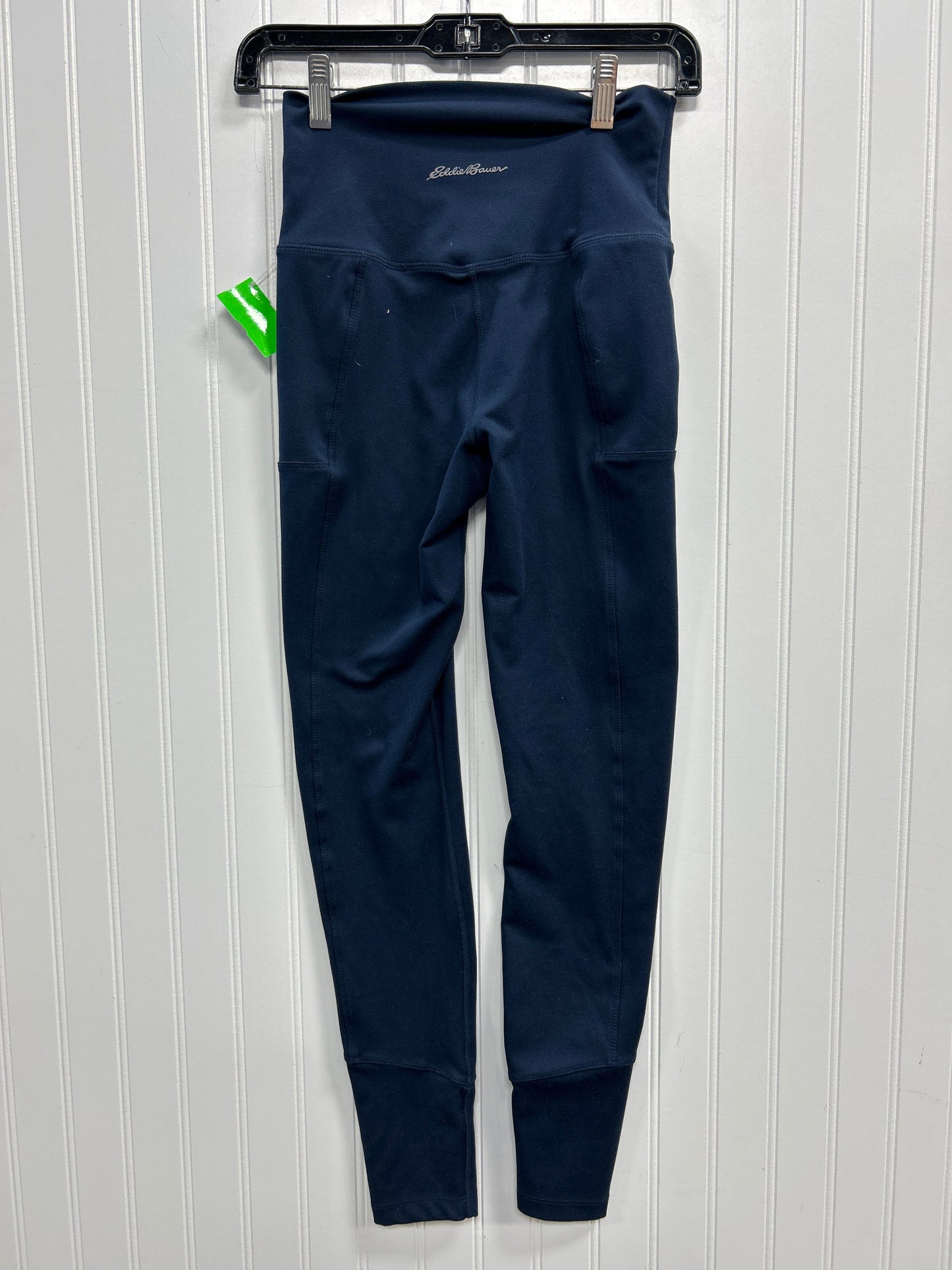 Athletic Leggings By Eddie Bauer In Navy, Size:S
