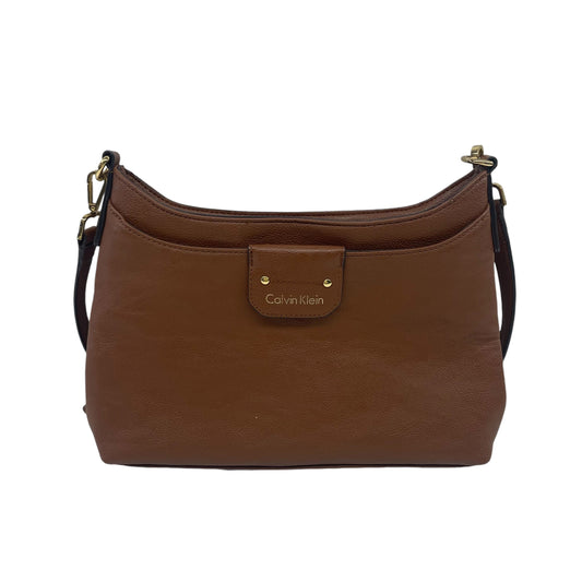 Handbag By Calvin Klein In Brown, Size:Medium