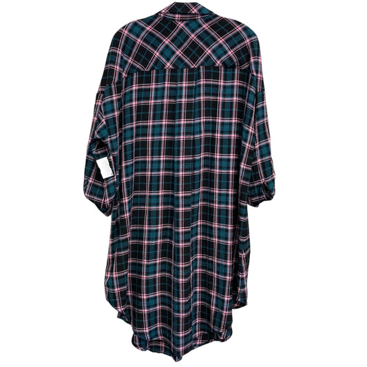 Top Ls By Torrid In Plaid Pattern, Size:L
