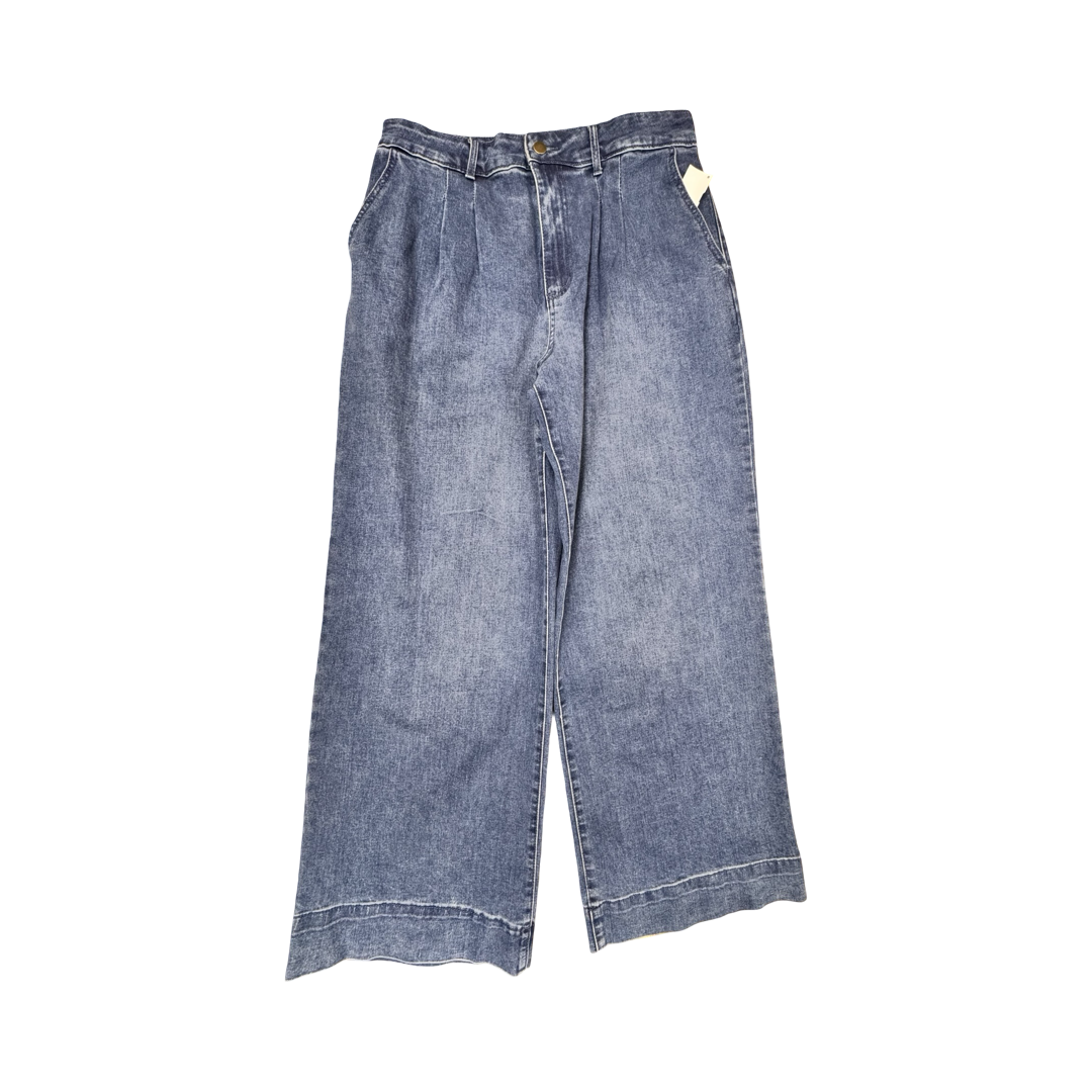 Jeans Wide Leg By Bagatelle In Blue Denim, Size:12