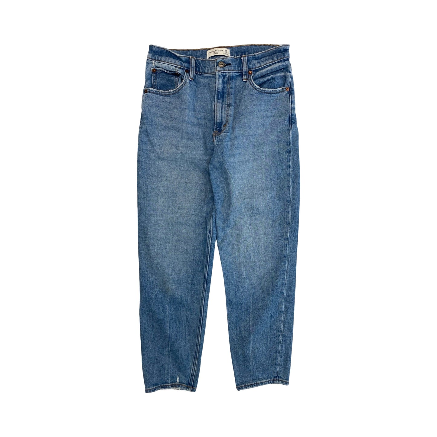 Jeans Straight By Abercrombie And Fitch In Blue Denim, Size:8