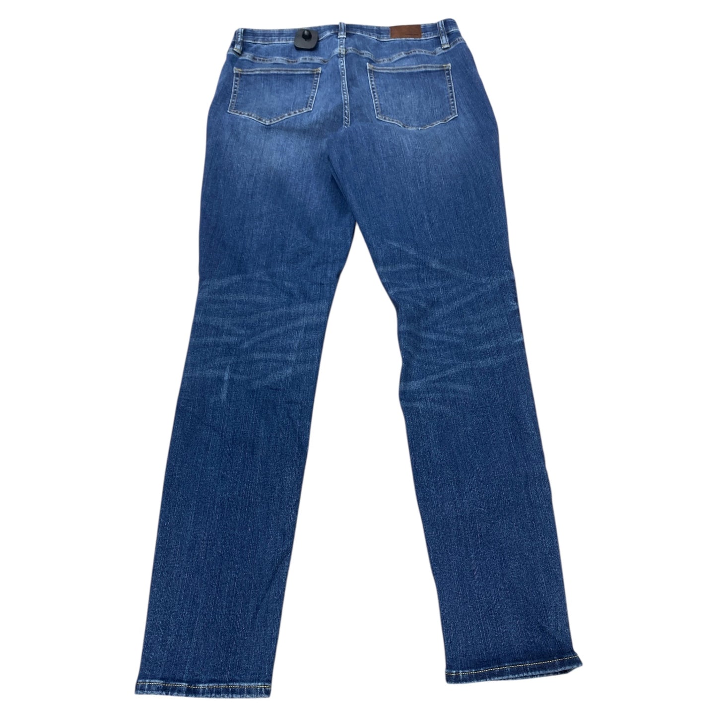 Jeans Straight By Lands End In Blue Denim, Size:12