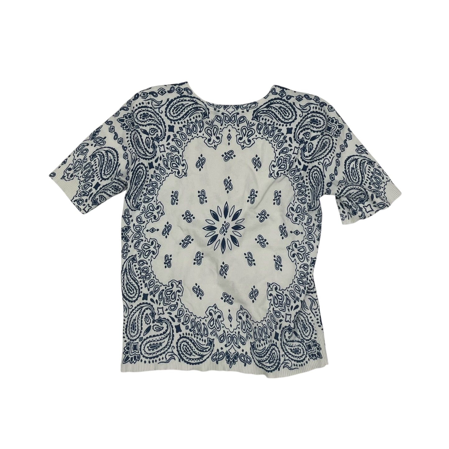 Sweater Ss By Cece In Blue & White, Size:Xs