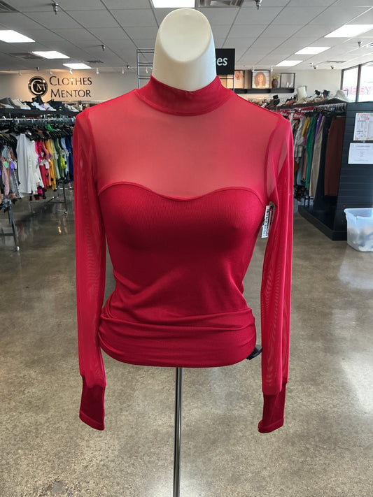 Top Ls By A Loves A In Red, Size:Xs